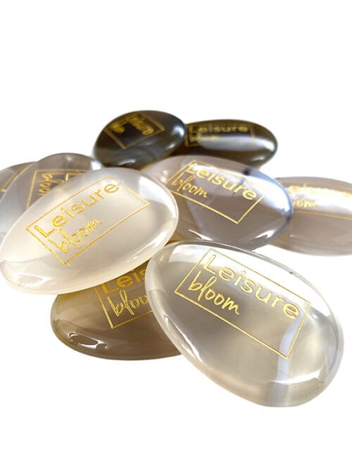 agaat grijs worry stone