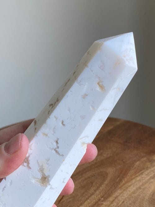 Witte agaat druzy