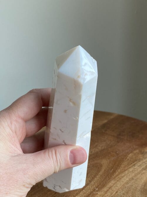 Witte agaat druzy