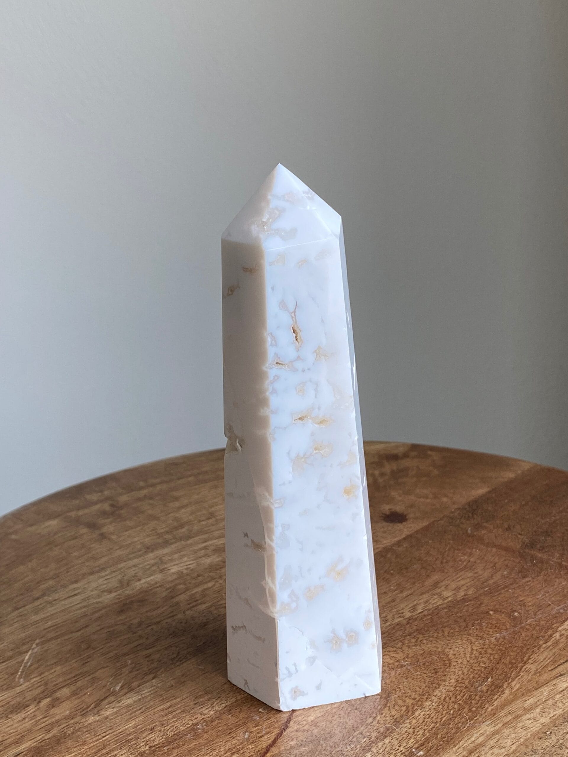 Witte agaat druzy