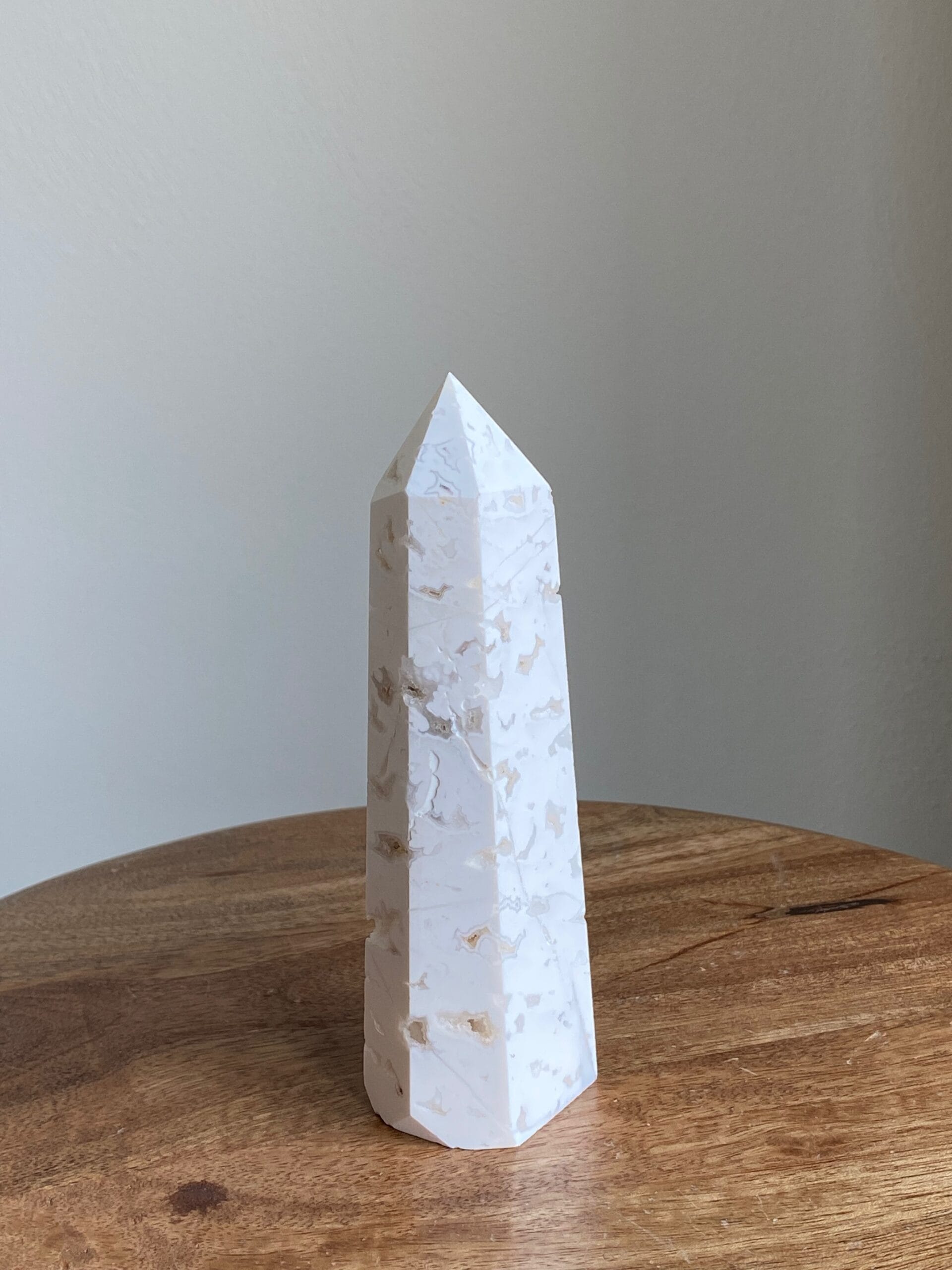 Witte agaat druzy