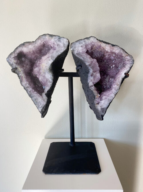amethyst butterfly vleugels geode