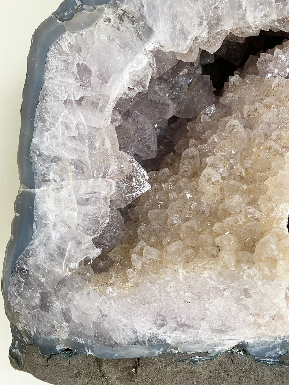 Amethist met Roze amethist en agaat