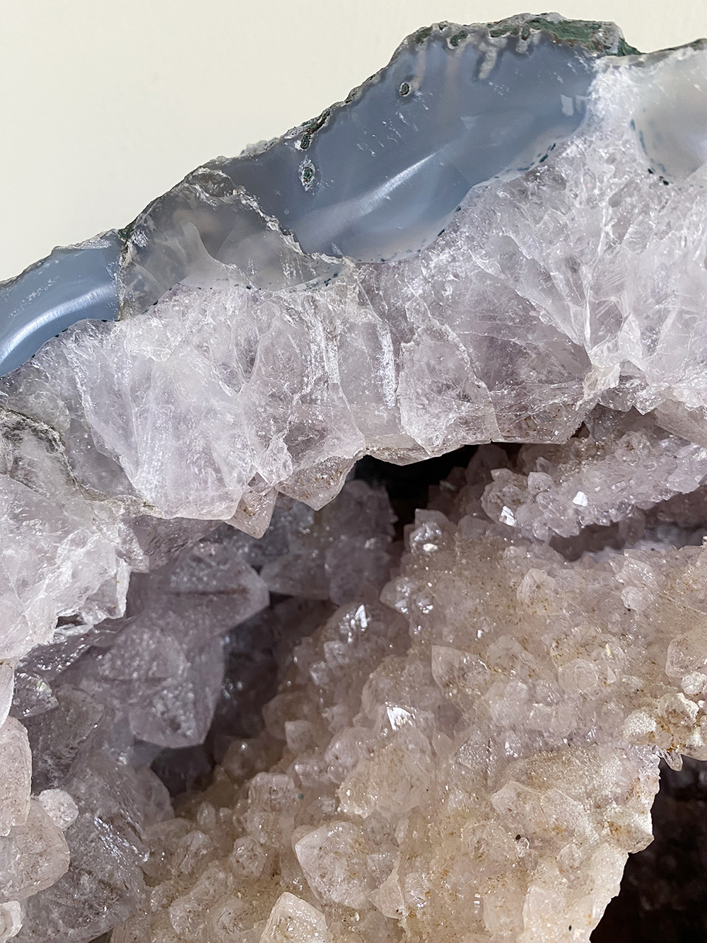 Amethist met Roze amethist en agaat