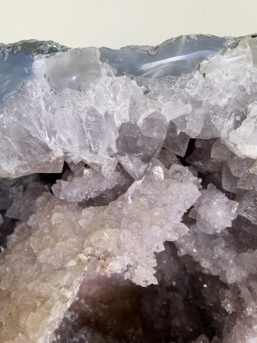 Amethist met Roze amethist en agaat