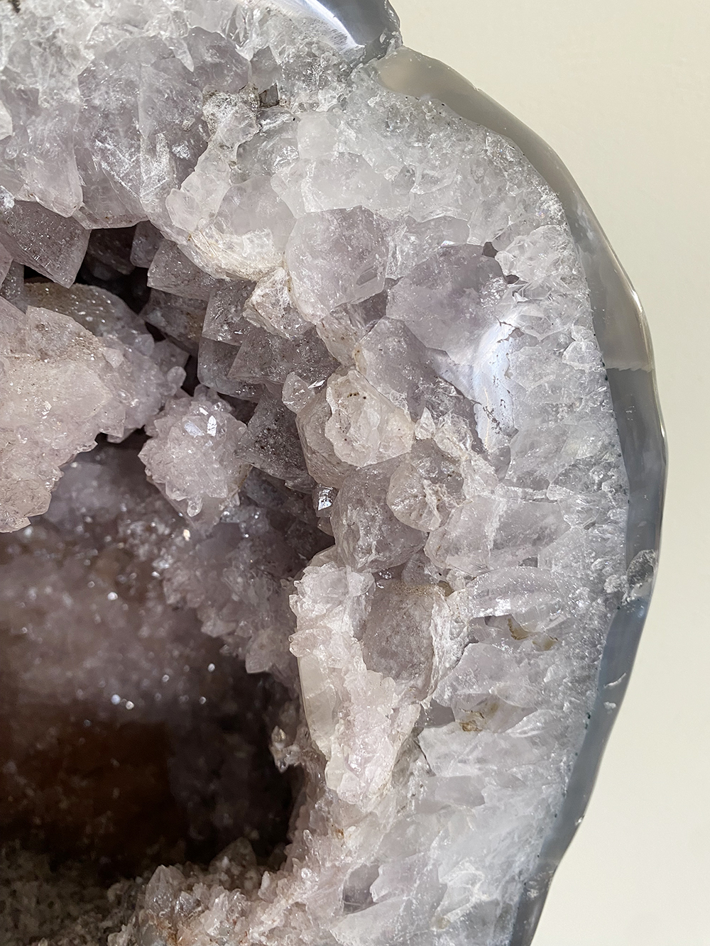 Amethist met Roze amethist en agaat