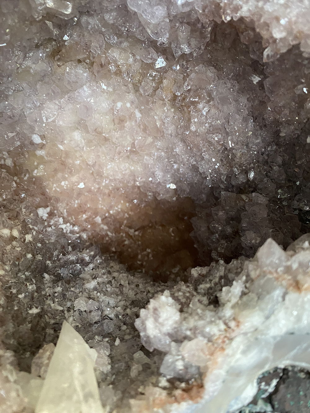 Amethist met Roze amethist en agaat