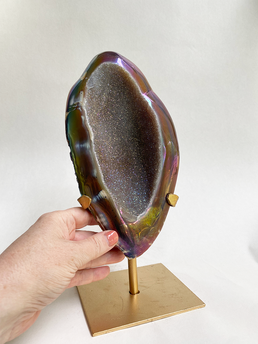 Agaat aura op standaard