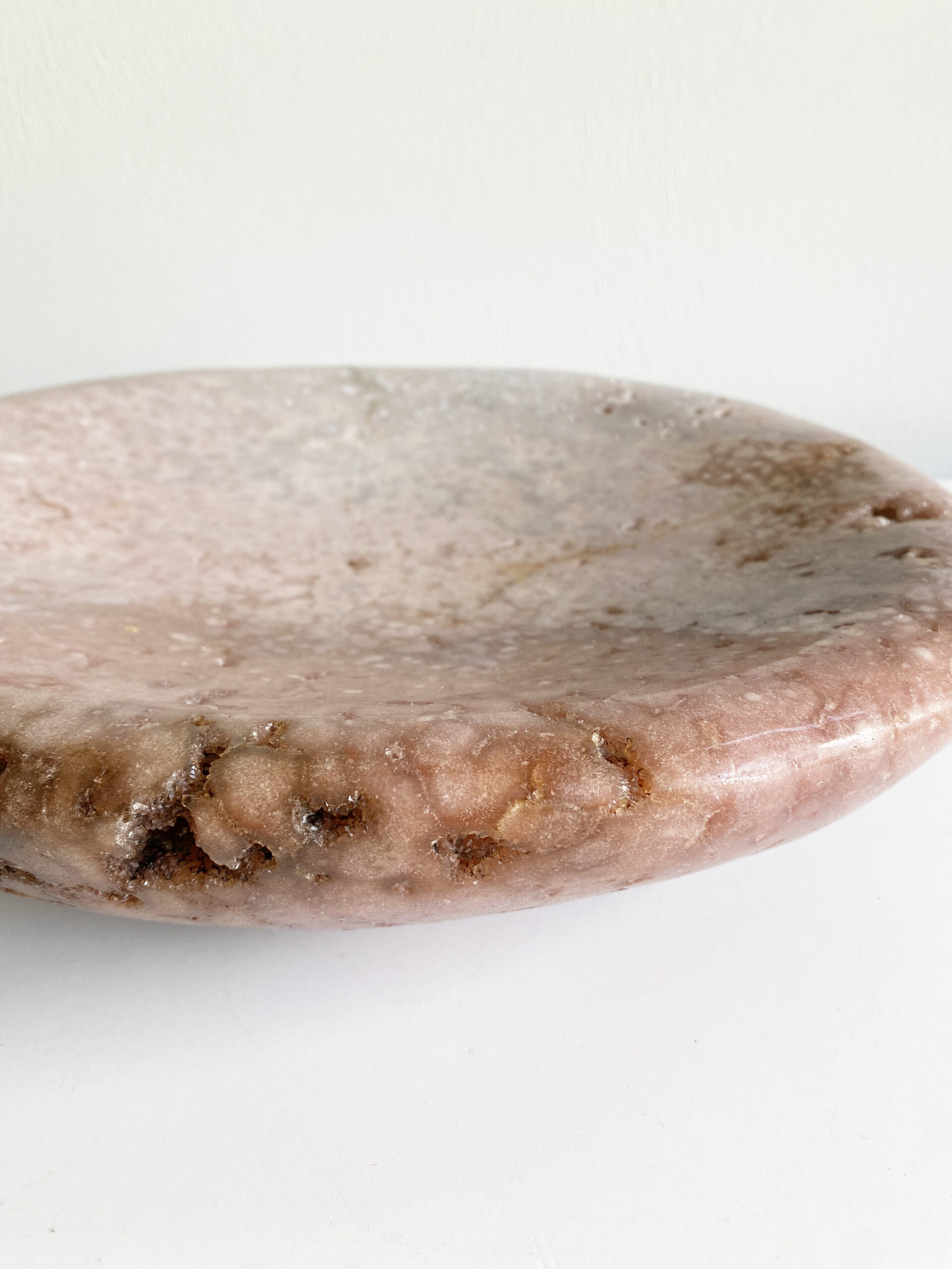 Roze amethist schaal Roze amethist schaal