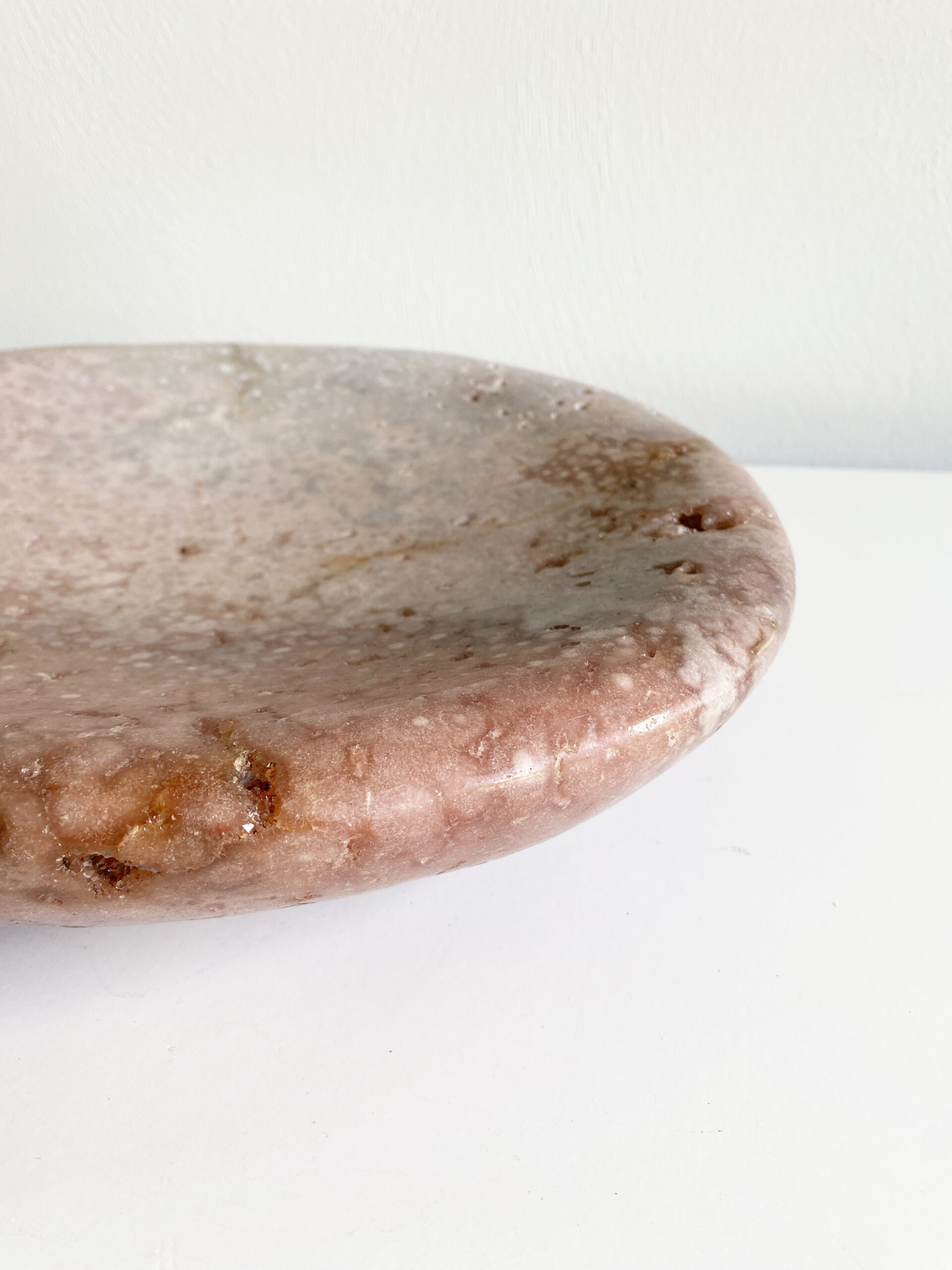 Roze amethist schaal Roze amethist schaal