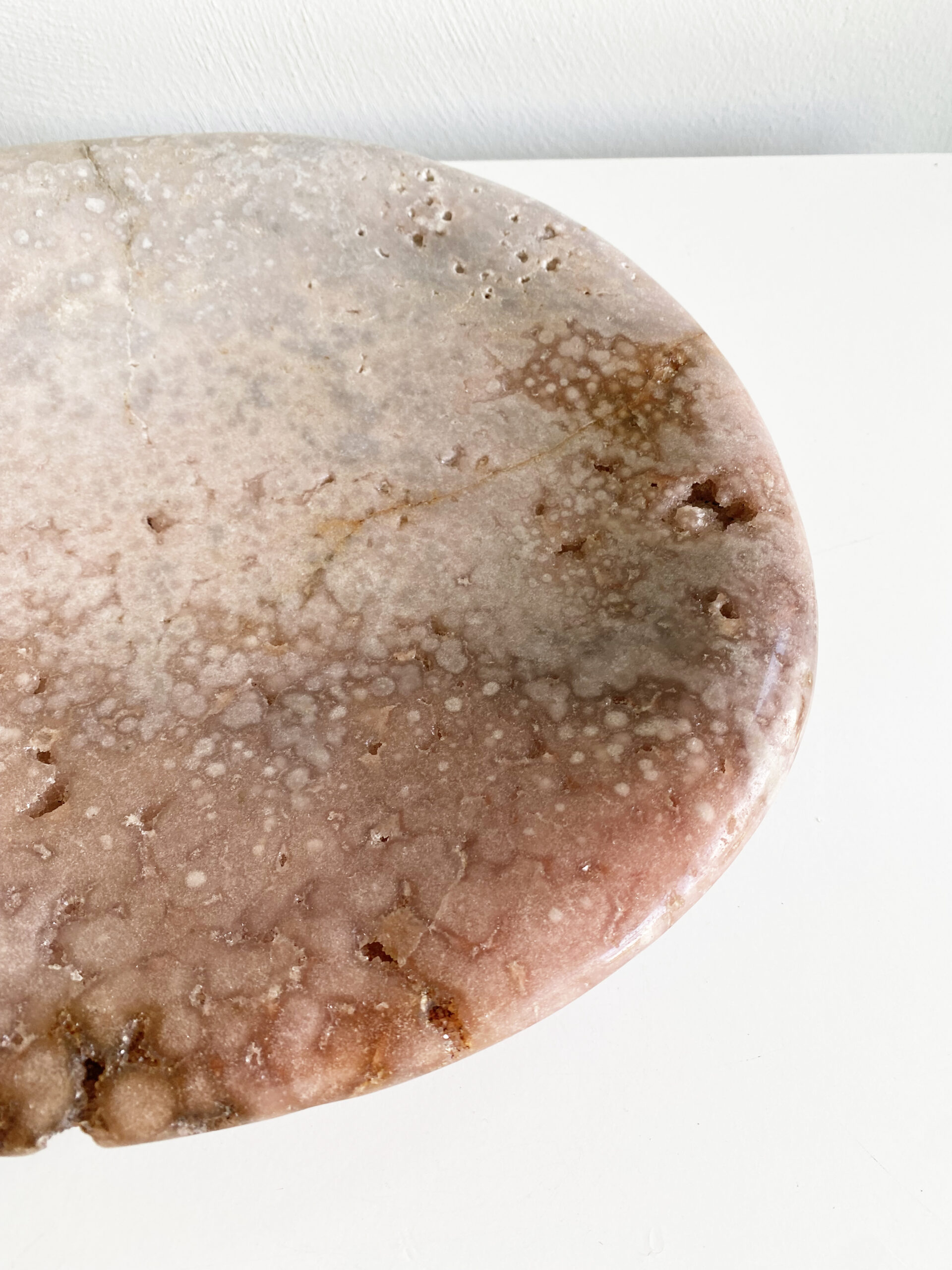 Roze amethist schaal Roze amethist schaal