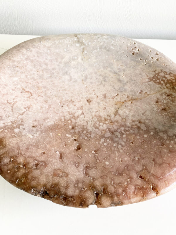 Roze amethist schaal