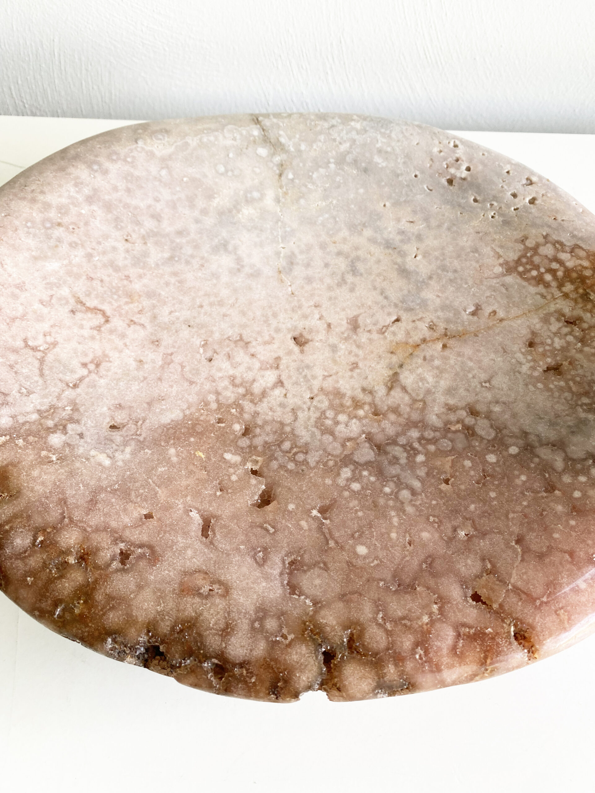 Roze amethist schaal Roze amethist schaal