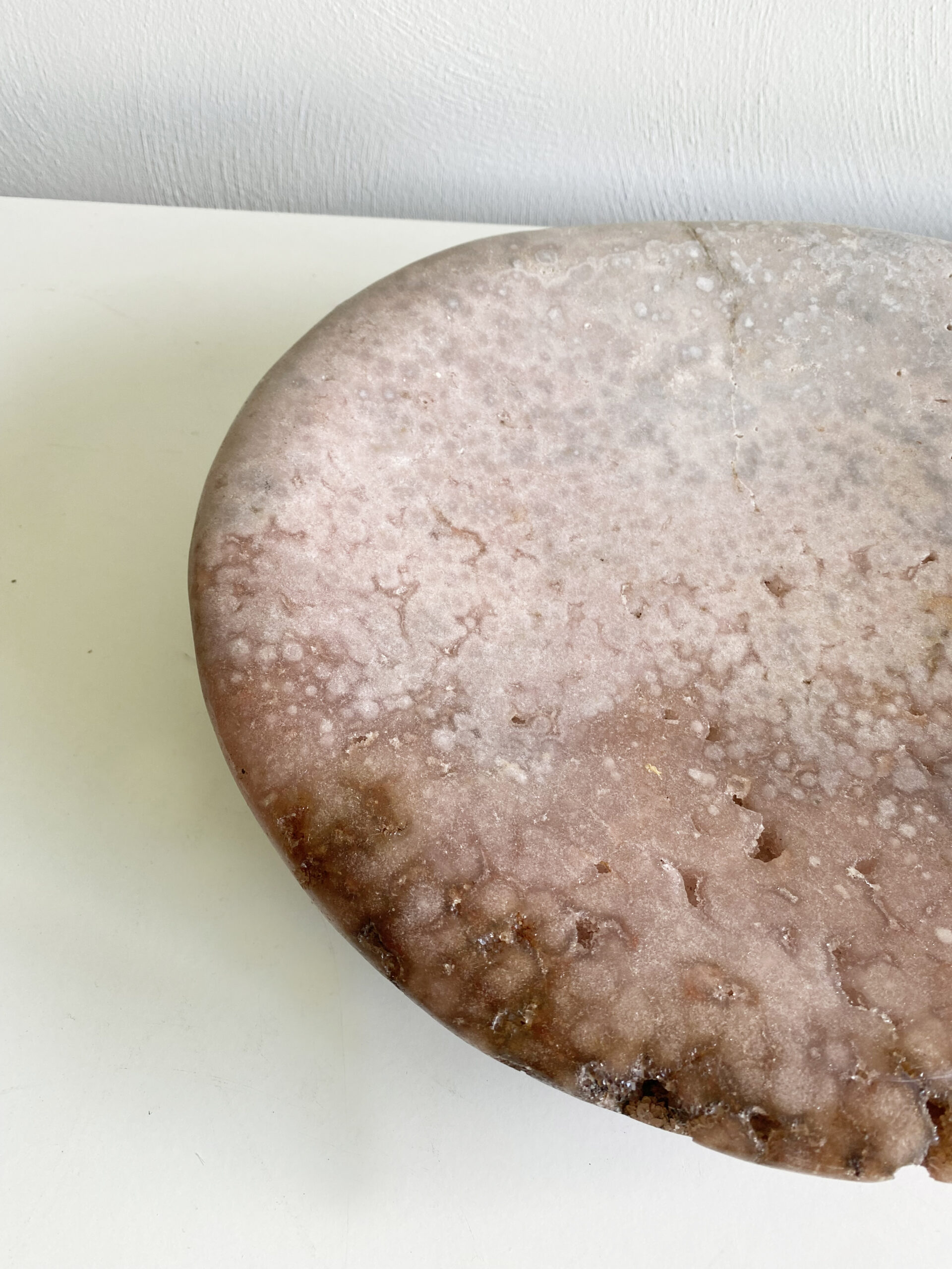 Roze amethist schaal Roze amethist schaal