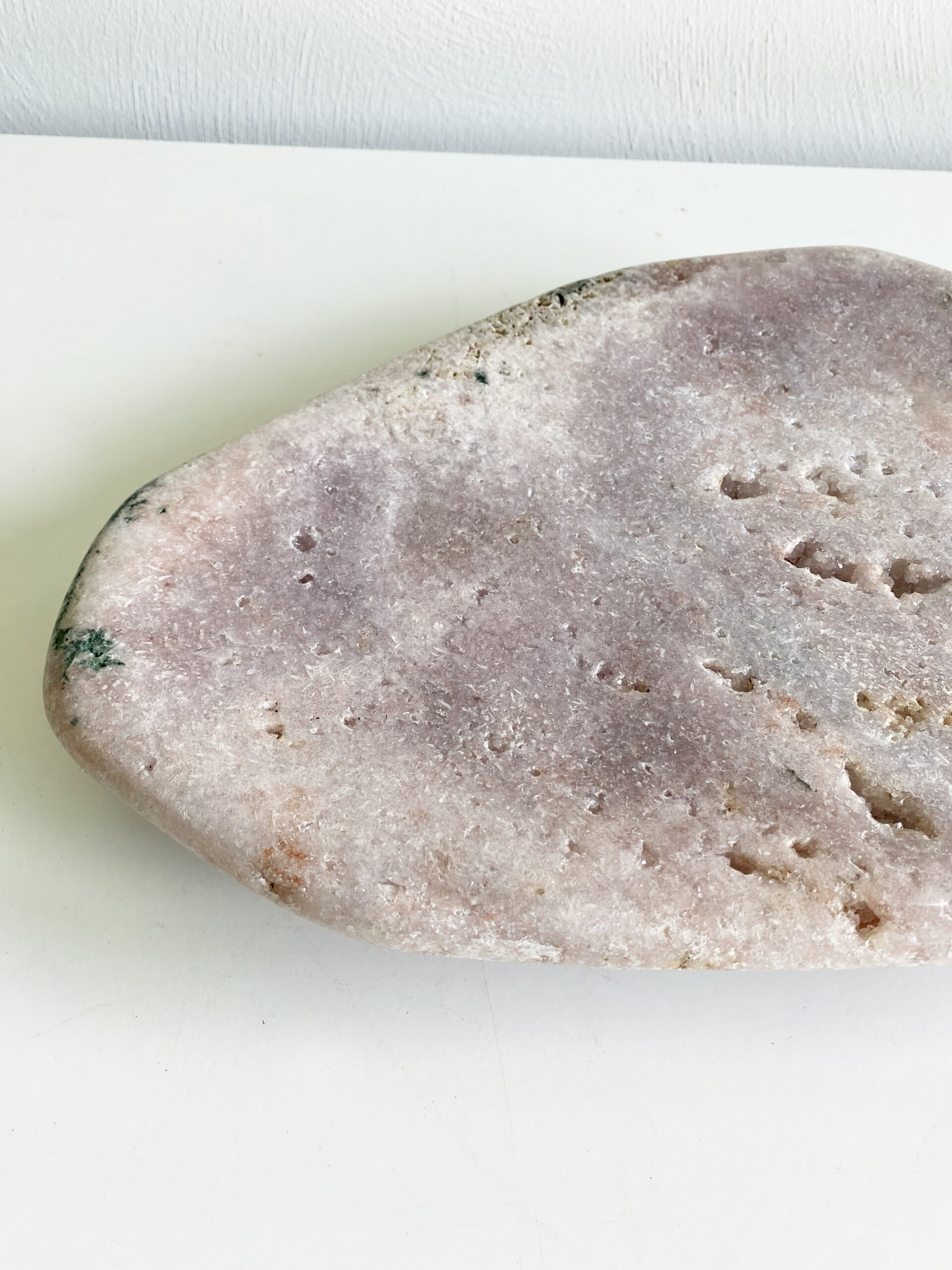 Roze amethist schaal Roze amethist schaal