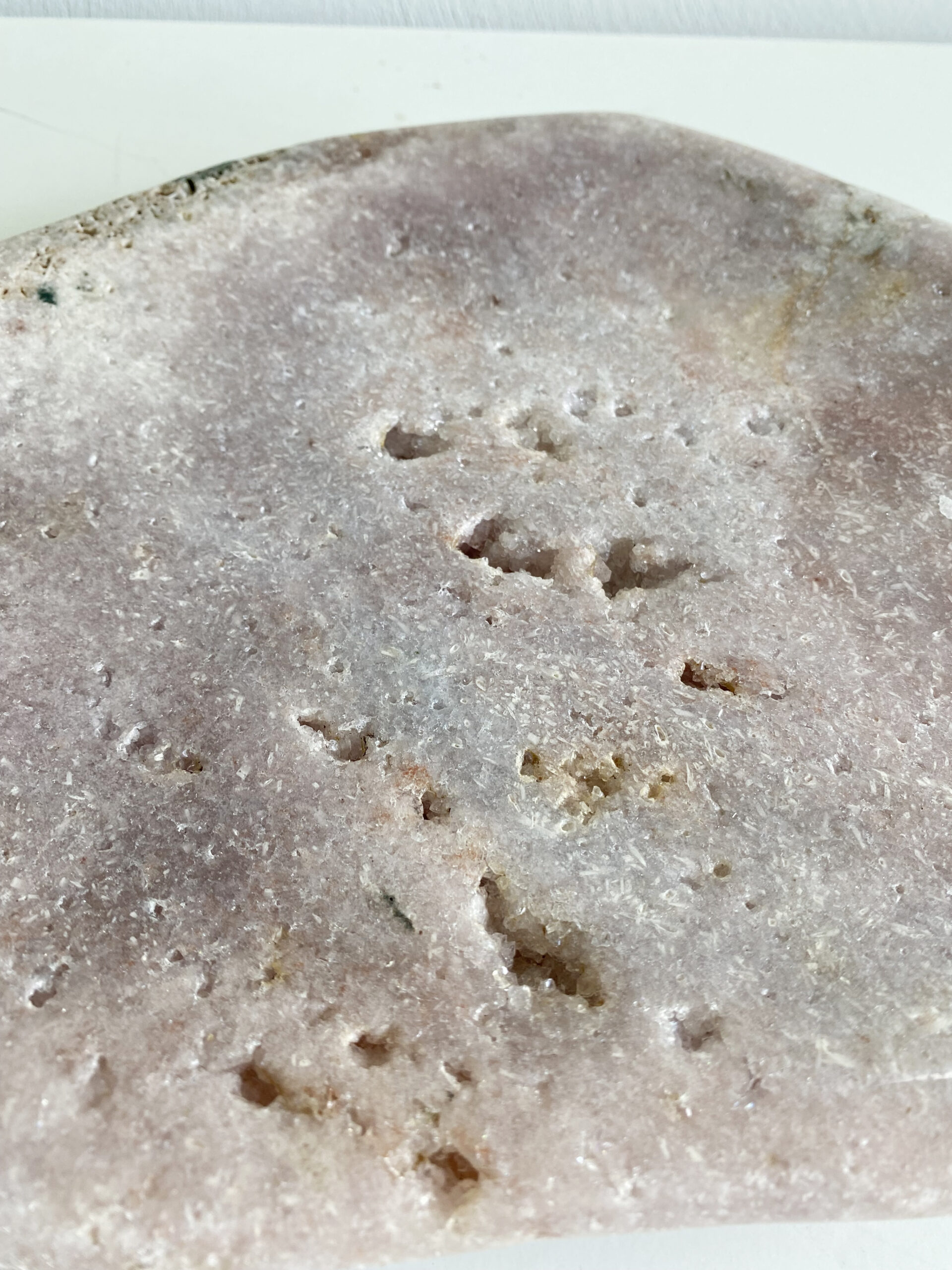 Roze amethist schaal Roze amethist schaal