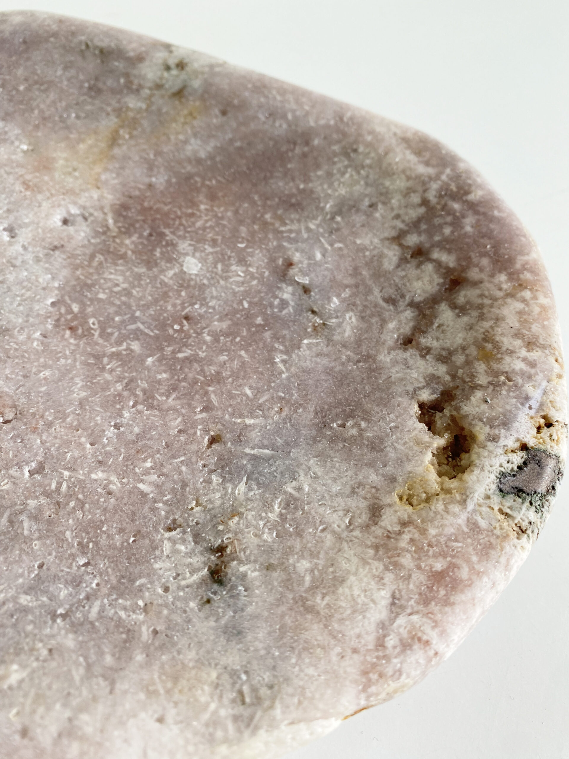 Roze amethist schaal Roze amethist schaal