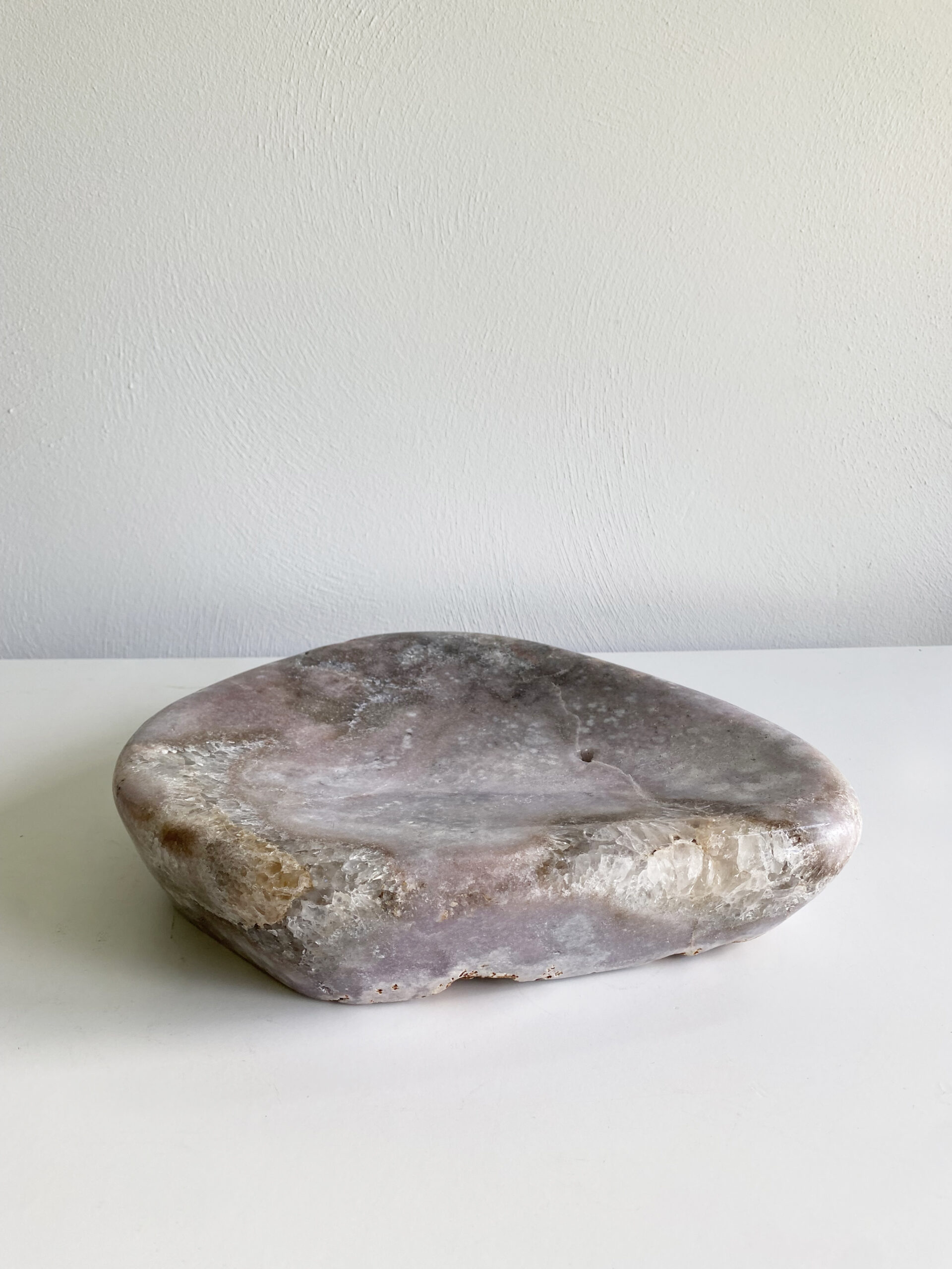 Roze amethist schaal Roze amethist schaal