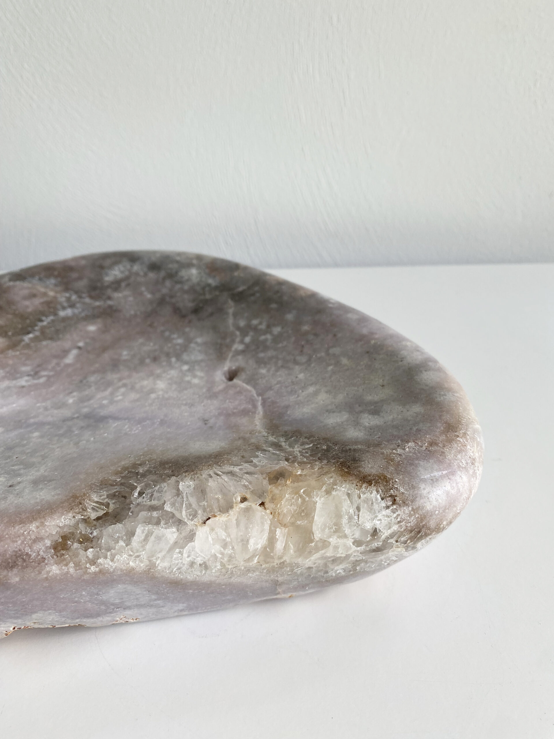 Roze amethist schaal Roze amethist schaal