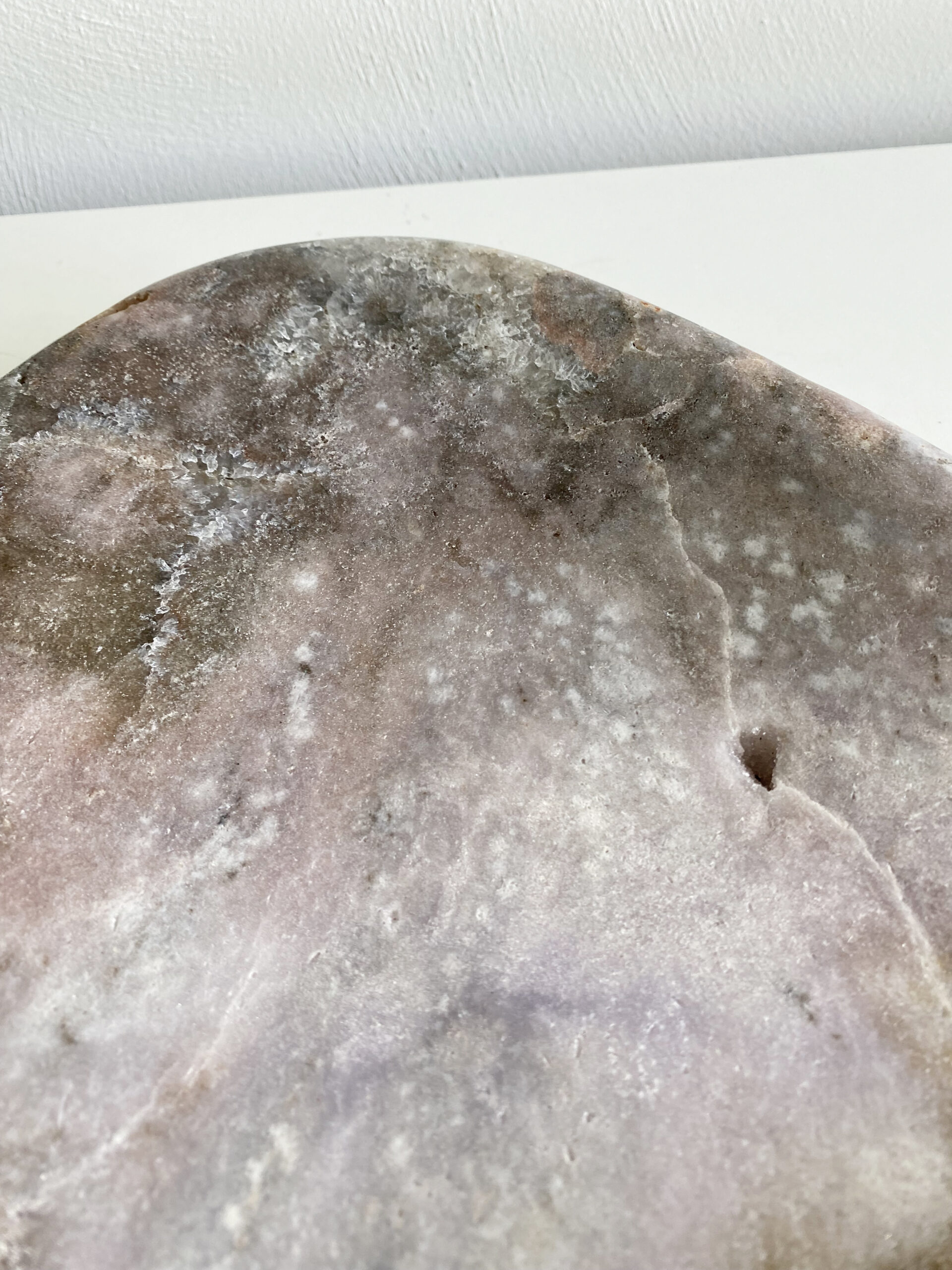 Roze amethist schaal Roze amethist schaal