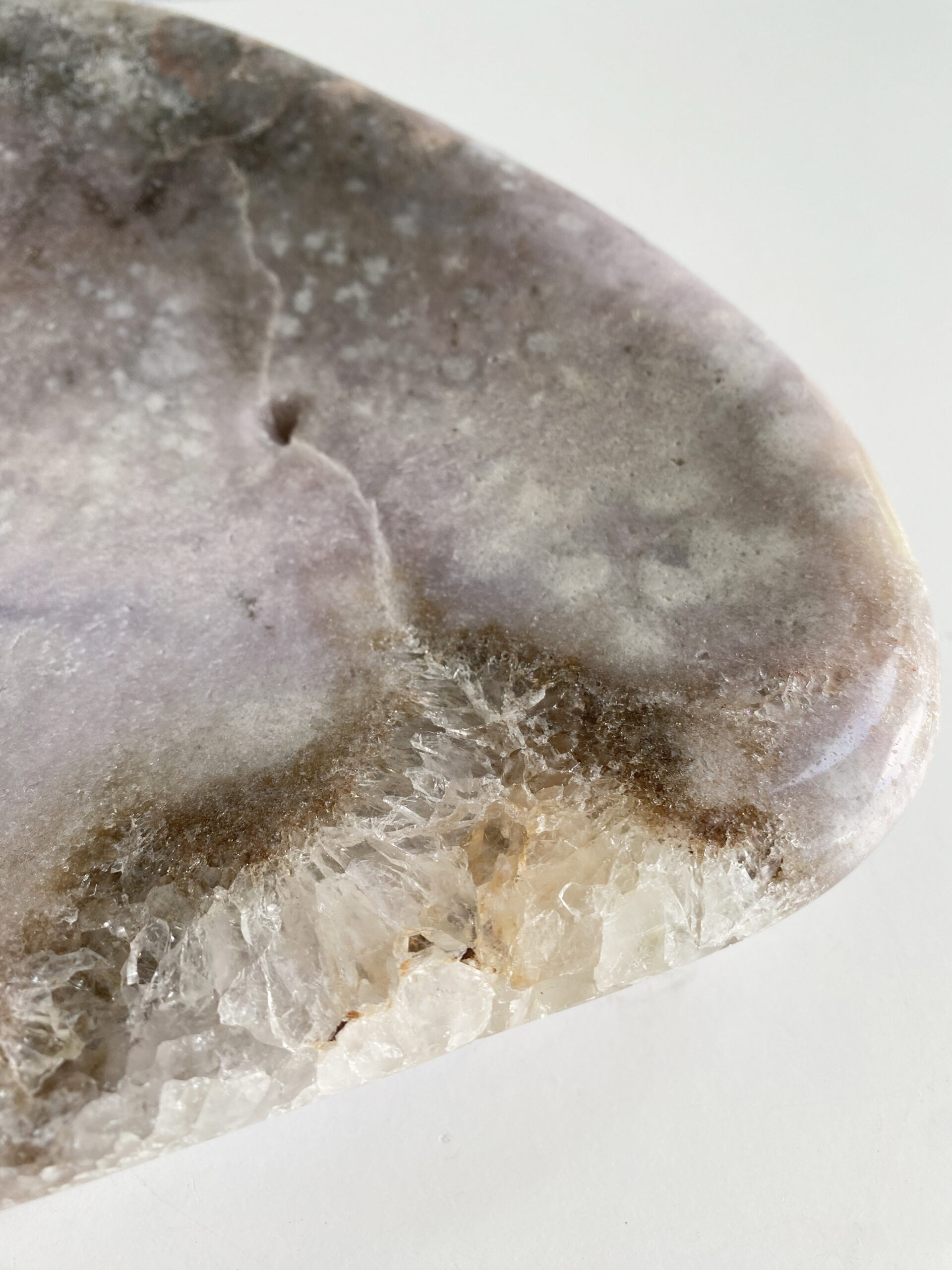 Roze amethist schaal Roze amethist schaal